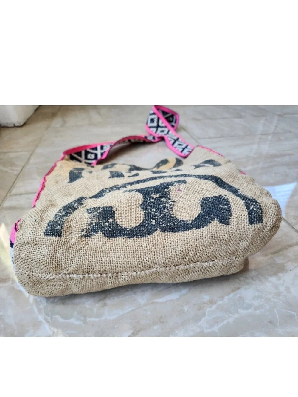 Tory Burch FEED Burlap Crossbody Bag